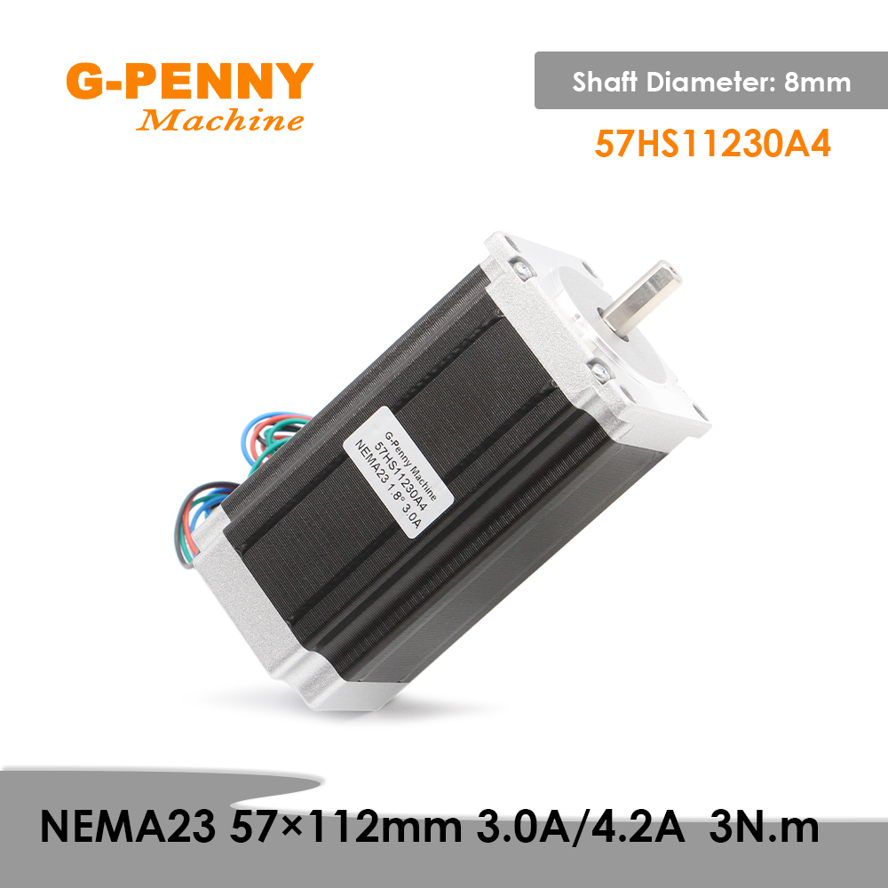 Nema23 Stepper - NEMA23 57x112mm 3Nm step Motor 3A/4.2A