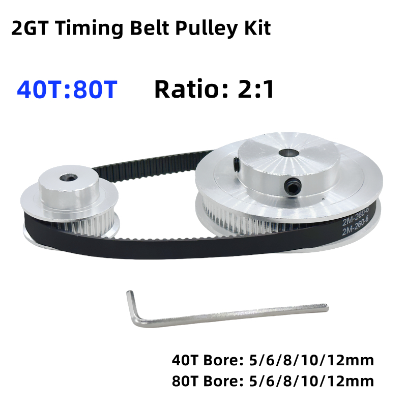 Gt2 Pulley - 2GT 2M 80 Dişli 40T GT2