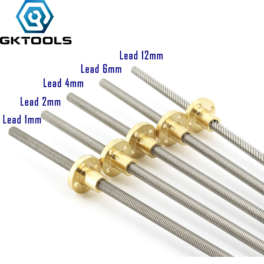 Lead Screw 8Mm - 304 paslanmaz çelik T8 vida uzunluğu