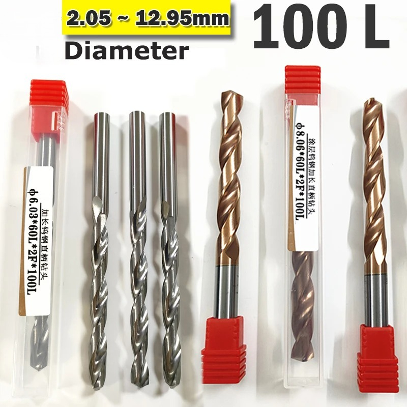 Cnc Bits - 100L Düz Şaftlı Spiral Matkap Ucu