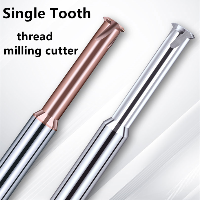 End Mill Set - Tungsten karbür tek diş Spiral freze