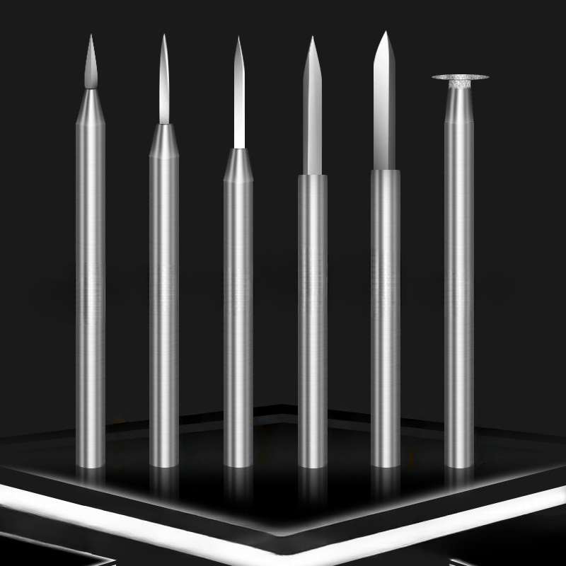 End Mill Set - 6 adet Yüksek hızlı Çelik Gravür