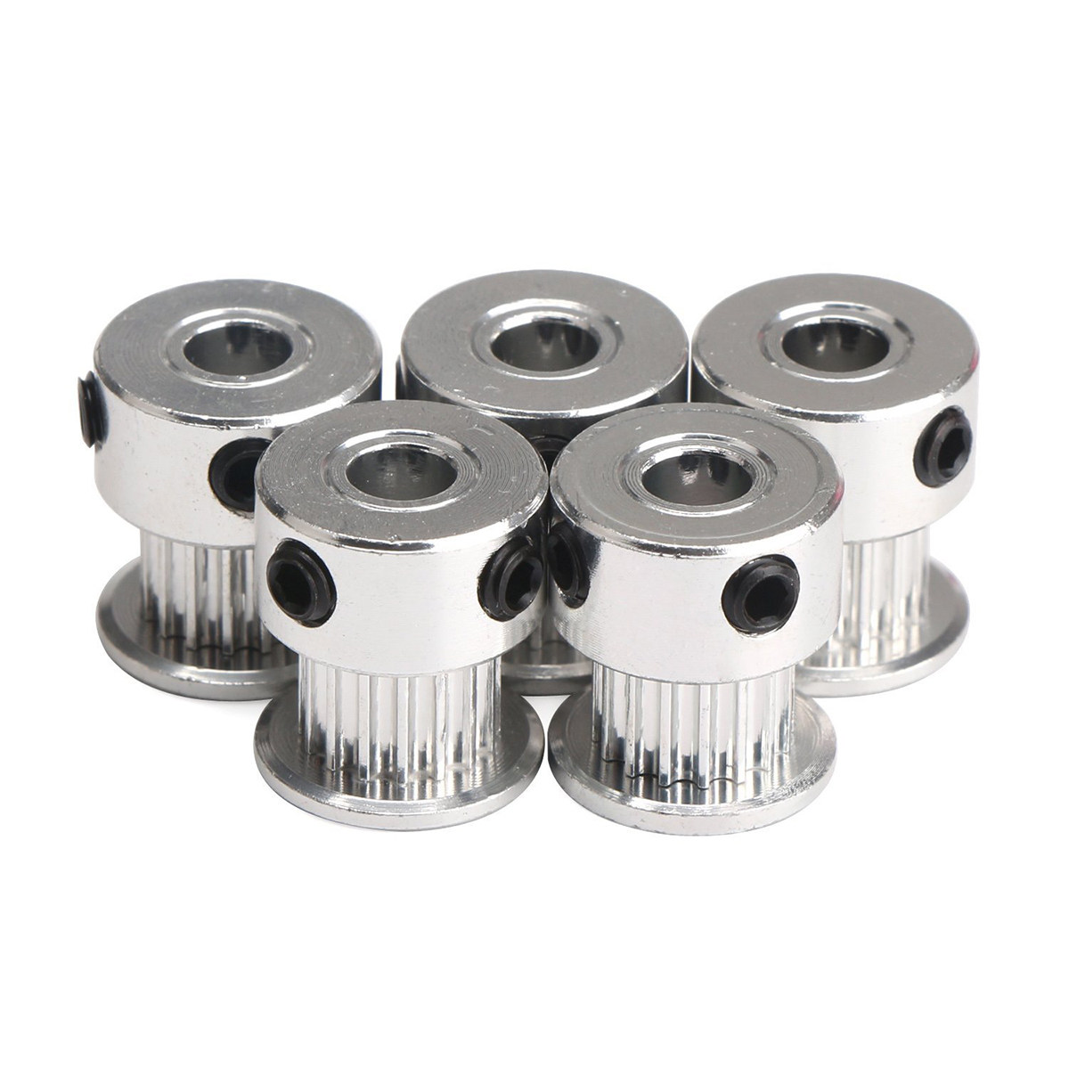 Gt2 Pulley - 5 Adet Alüminyum Gt2 Kasnak 20