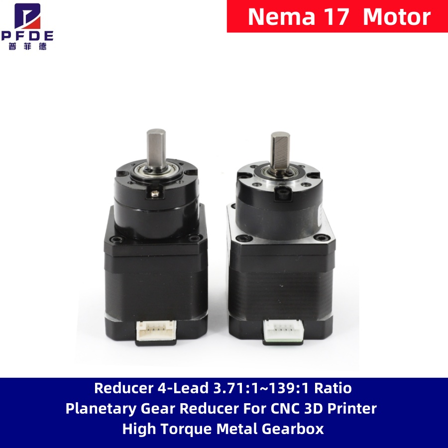 Stepper Motor Nema17 - YENİ Nema 17 Step Motor Redüktörü