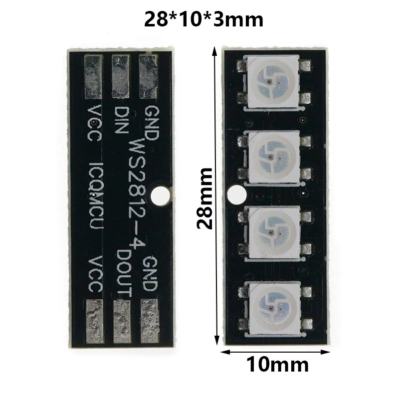 Cnc Bits - 4-bit WS2812 LED Boncuk Modülü Bar