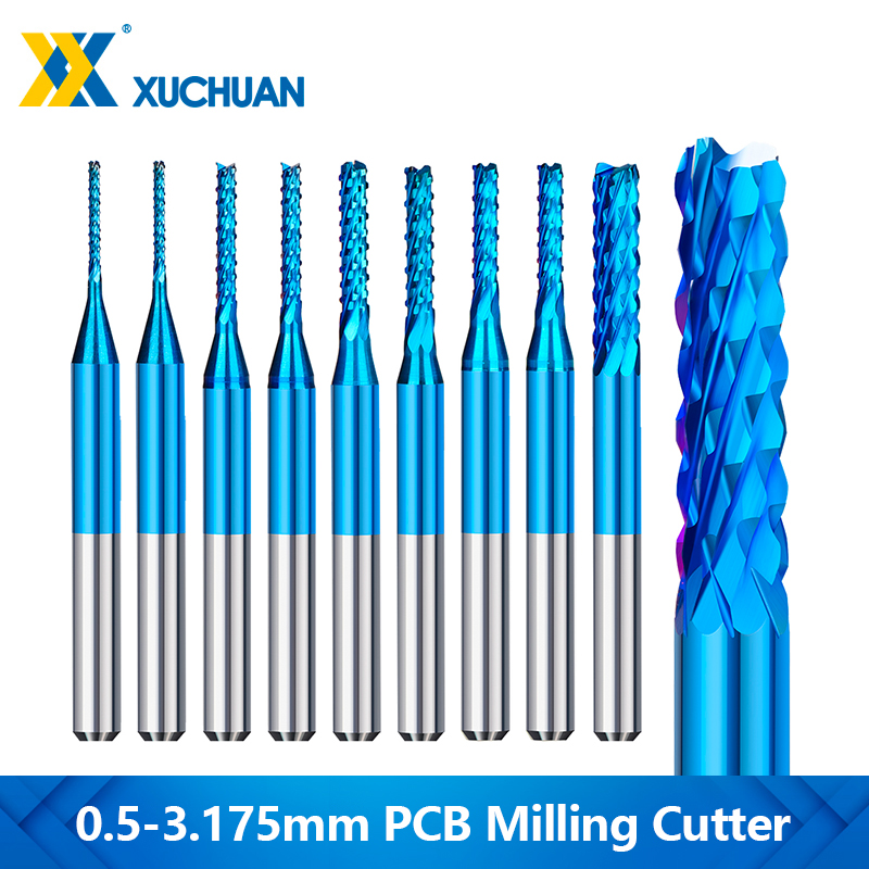 End Mill Set - CNC Mısır Uçlu Değirmen 10 adet