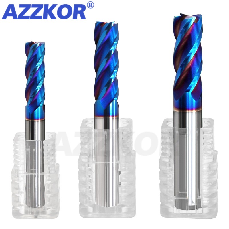 End Mill Set - HRC70 4F freze kesicisi alaşım kaplama