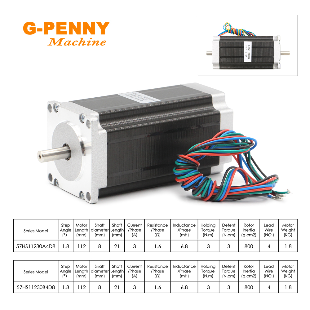 NEMA23 57x112mm 3Nm step Motor - Nema23 Stepper incelemesi ve fiyatı
