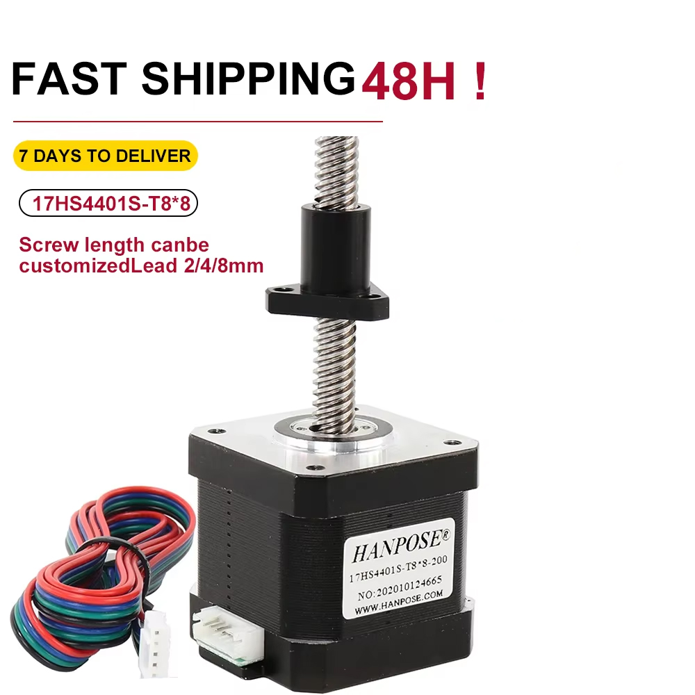 Nema17 Step Motor 17HS4401S-T8 - Lead Screw 8Mm incelemesi ve fiyatı
