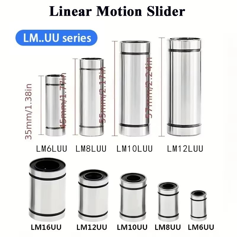 4/10 adet LM3UU LM4UU LM5UU LM - Lm8Uu Bearing incelemesi ve fiyatı
