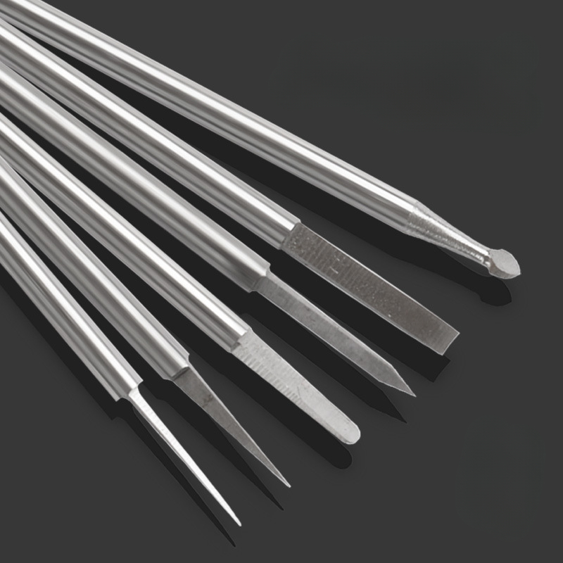 6 adet Yüksek hızlı Çelik Grav - End Mill Set incelemesi ve fiyatı