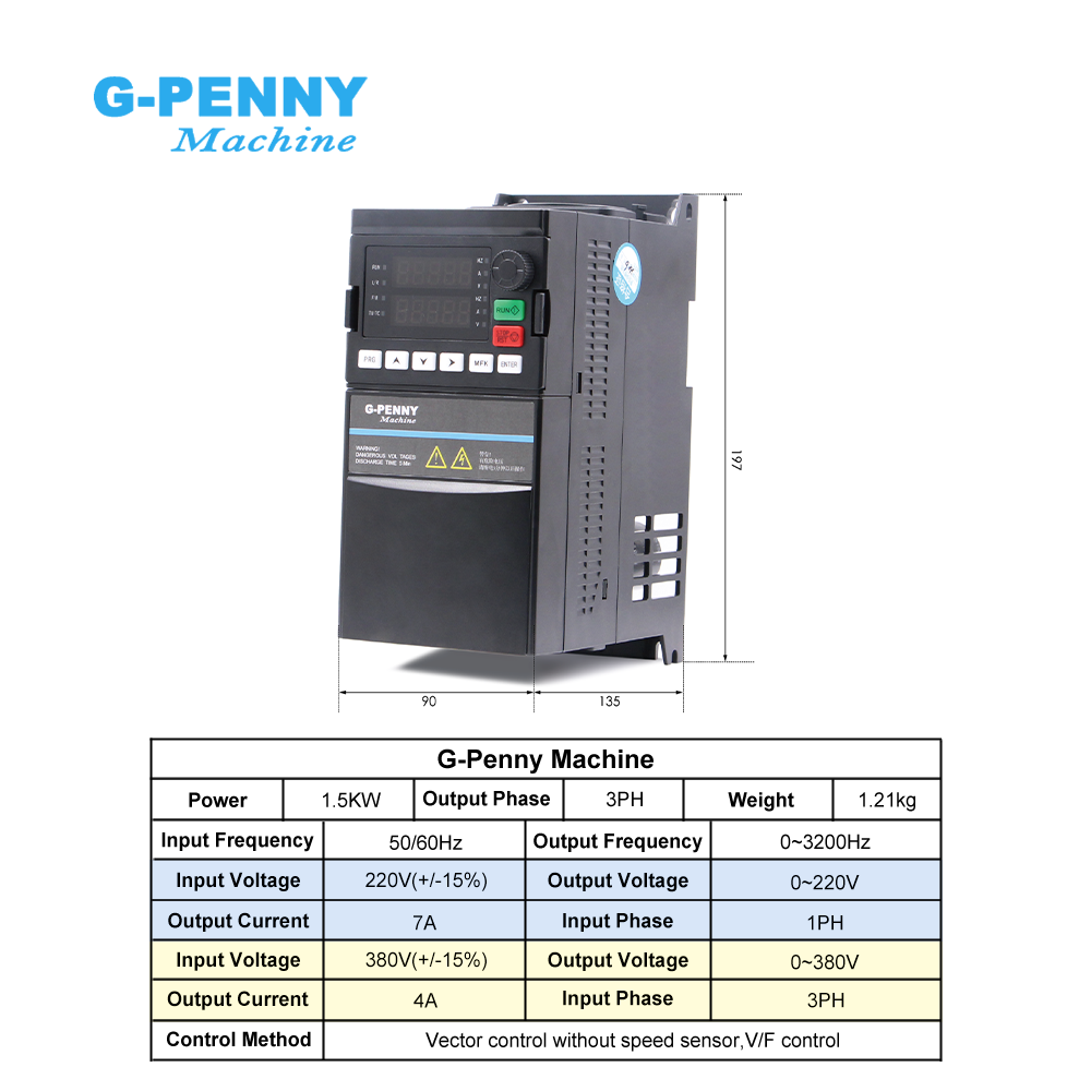 G-Penny CNC 1.5KW ER16 65mm 4  - Water Cooled Spindle incelemesi ve fiyatı
