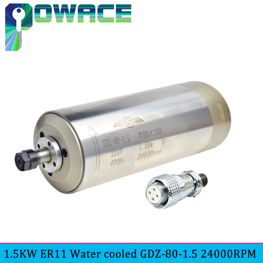 GDZ-80 1.5KW ER11 CNC su soğut - Water Cooled Spindle incelemesi ve fiyatı