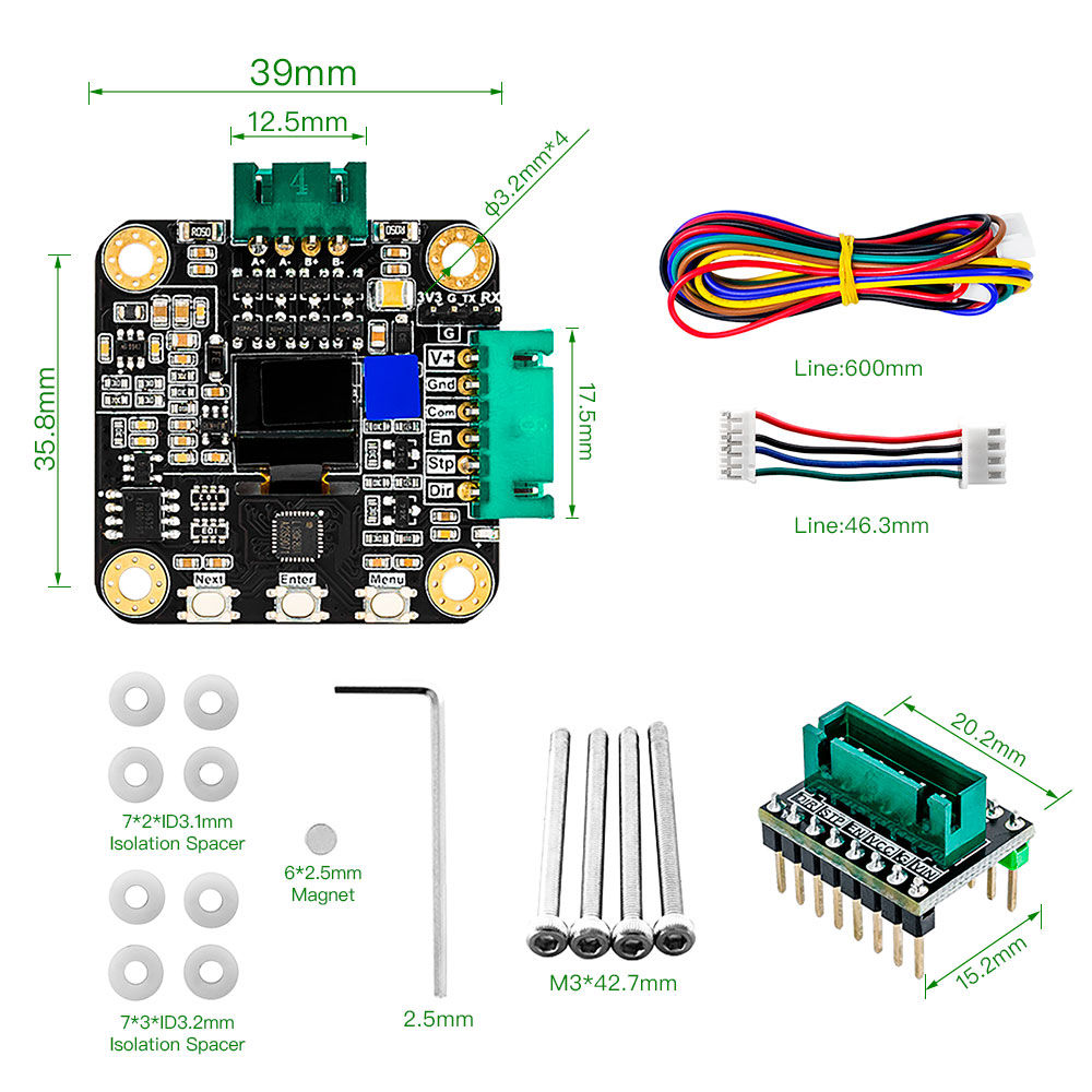 Makerbase MKS SERVO42C PCBA NE - Stepper Motor Nema17 incelemesi ve fiyatı