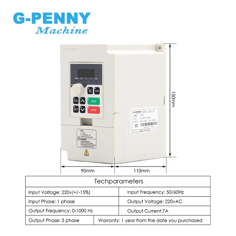 Gpenny 1.5kw ER16 D80mm Su Soğ - Water Cooled Spindle incelemesi ve fiyatı