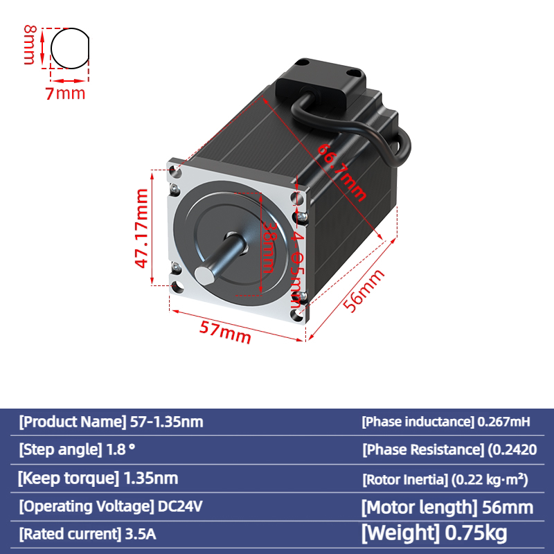Nema 23 Adımlı Motor, 1,35 Nm  - Nema23 Stepper incelemesi ve fiyatı