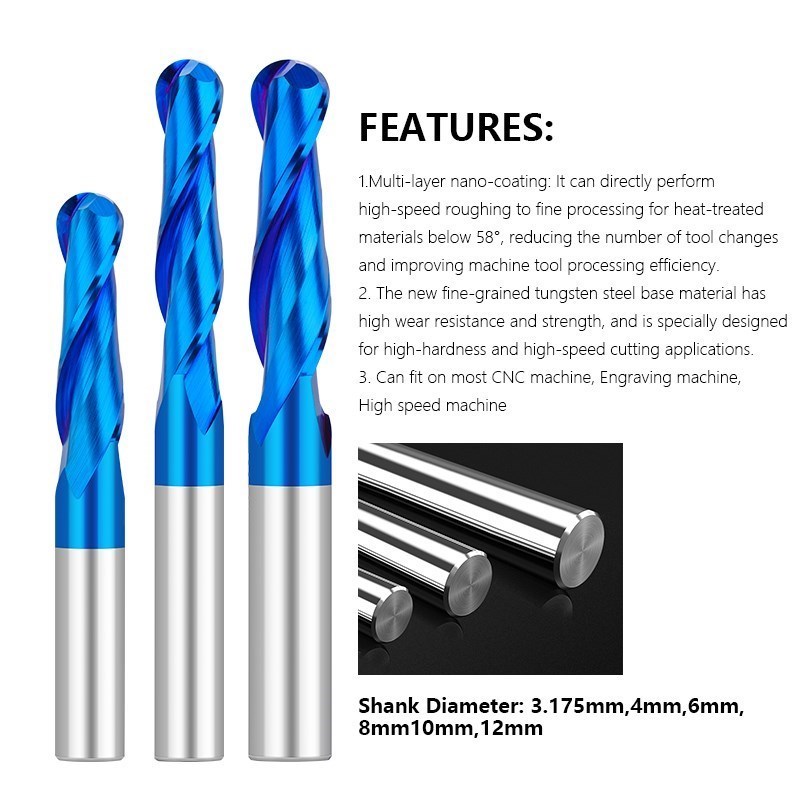 XCAN top burun End Mill 3.175  - End Mill Set incelemesi ve fiyatı