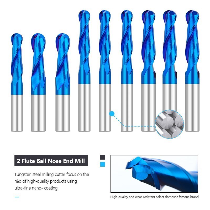 XCAN top burun End Mill 3.175  - End Mill Set incelemesi ve fiyatı
