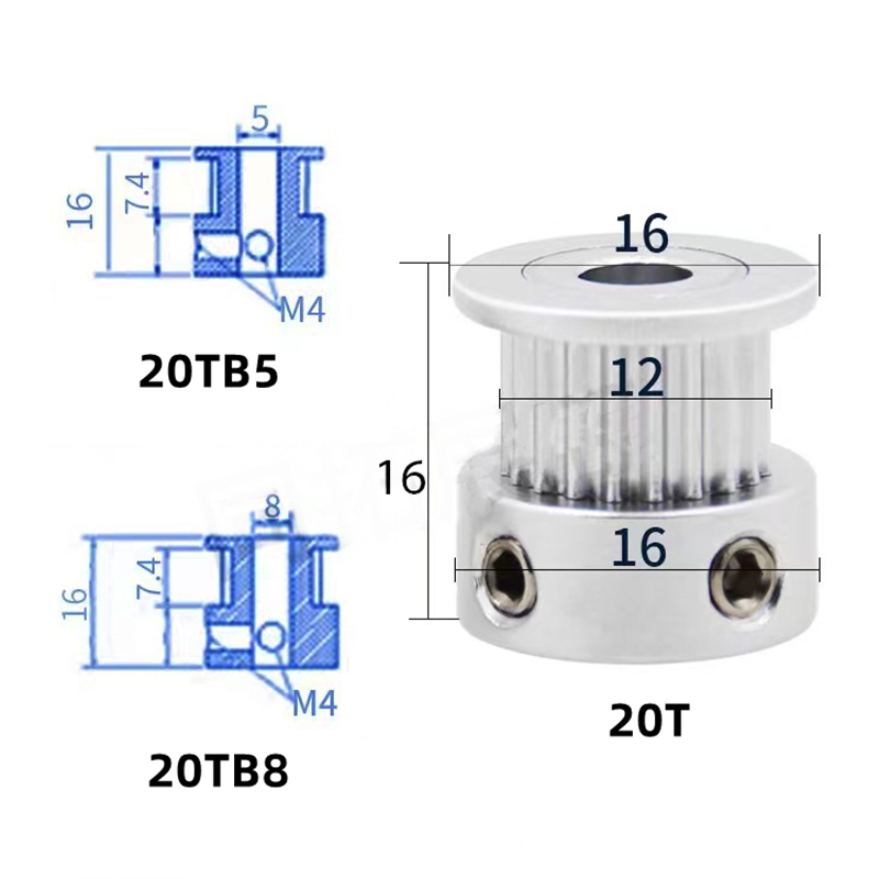 KUFAN 4:1 2GT zamanlama kemeri - Gt2 Pulley incelemesi ve fiyatı