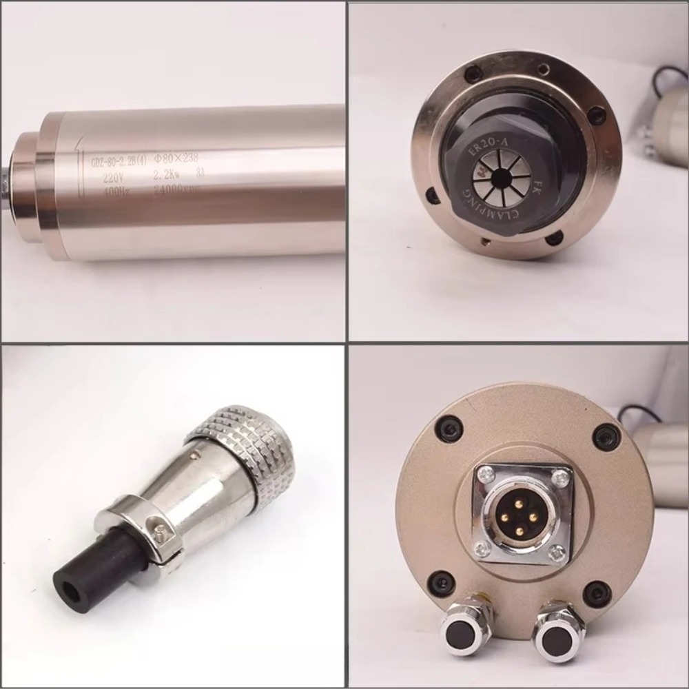 Er20 80 mm Çaplı Su Soğutmalı  - Water Cooled Spindle incelemesi ve fiyatı
