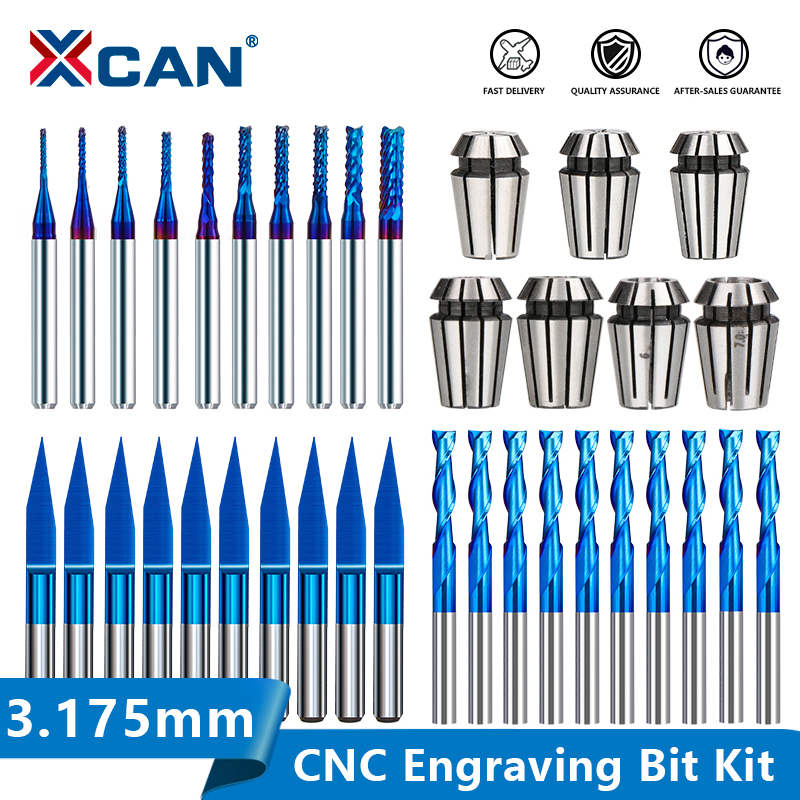 XCAN CNC Router Bit End Mill E - End Mill Set incelemesi ve fiyatı